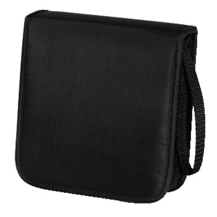 Afbeelding van Cd Wallet Nylon 20, Zwart / CD/DVD/Blu-ray opbergtas