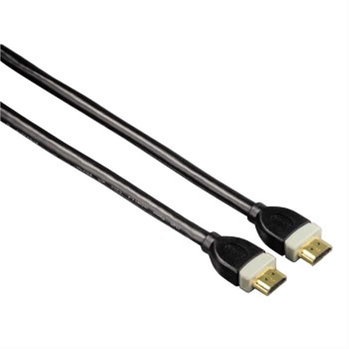 Image de Câble HDMI™ haute vitesse, Ethernet, Or, Double blindage, Noir, 10,00m