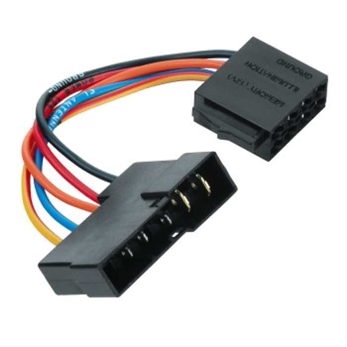 Image de Adaptateur automobile universel, alimentation en courant DIN - ISO / Adaptateur radio de voiture