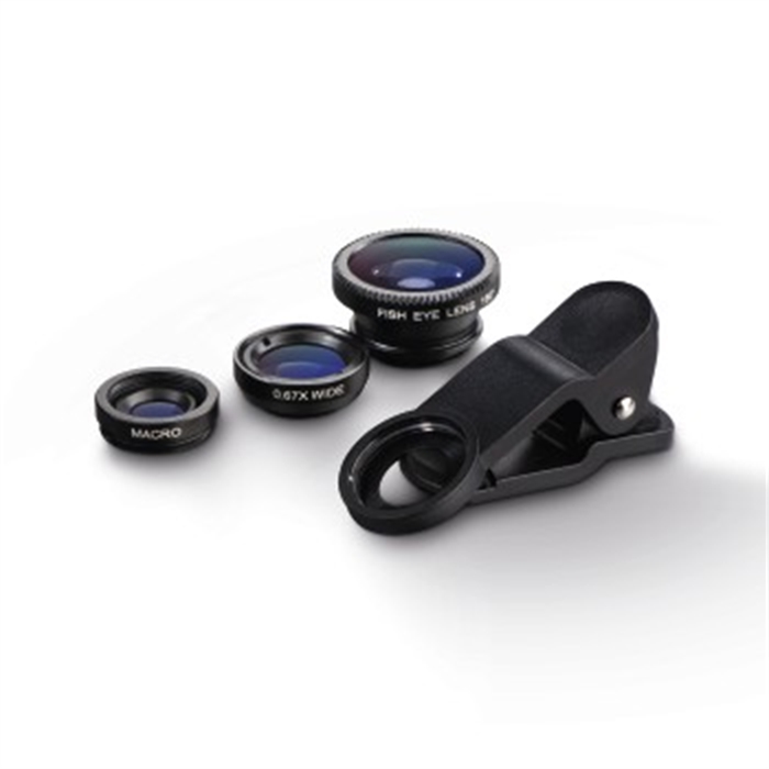 Picture of 3in1 Uni Lens Kit for Smartphones and Tablet PCs / Smartphone Photo Lens