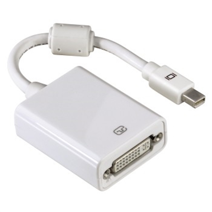 Image de Adaptateur DVI-D (Dual Link) femelle - Mini DisplayPort mâle, Blanc / Adaptateur Displayport