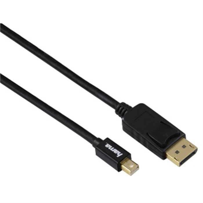 Image de Câble d´adaptation, Mini DisplayPort mâle-DisplayPort mâle, doré, 1,8m / Câble Displayport