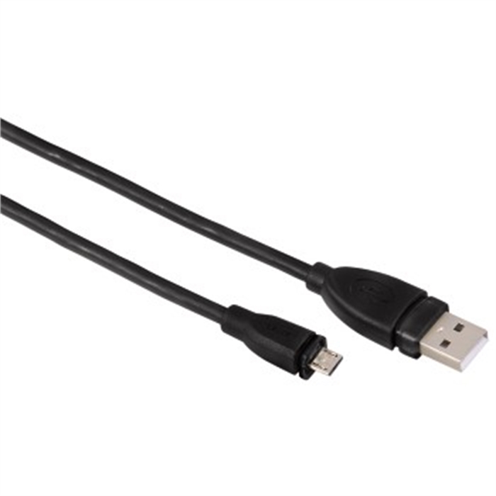 Picture of Micro USB 2.0 Cable, shielded, black, 3.00 m / USB Cable