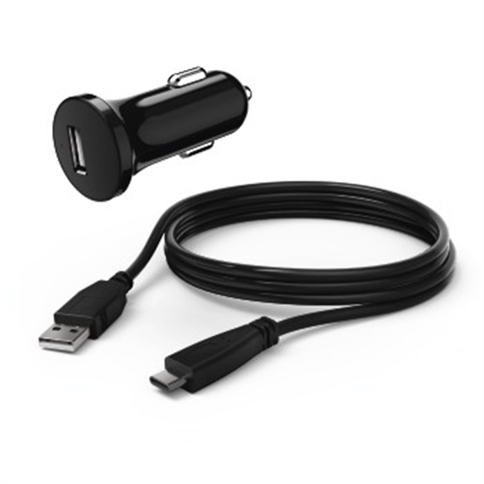 Picture of Car Charger with USB-C Cable for Nintendo Switch, black / Game Console Car Charging Cable