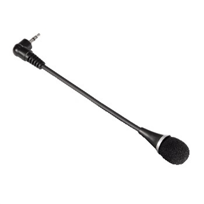 Image de Microphone - Jack 3,5mm - Noir - Pour ordinateur portable - Col de cigne / Microphone miniature