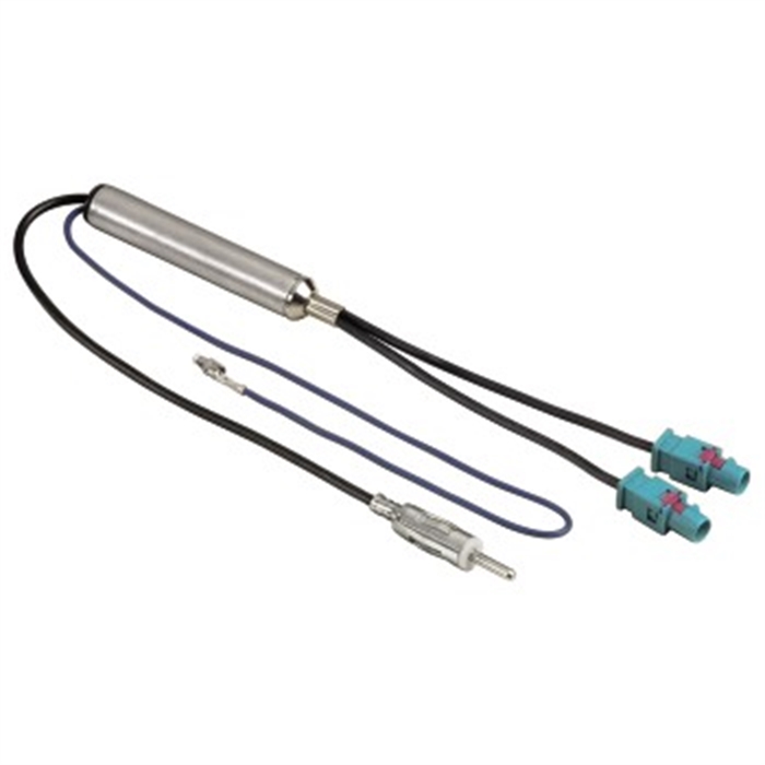 Image de Adaptateur d'antenne pour VW, 2 fiches femelles Fakra Z - 1 fiche mâle DIN / Antennes de Voiture Adaptateurs dédiés