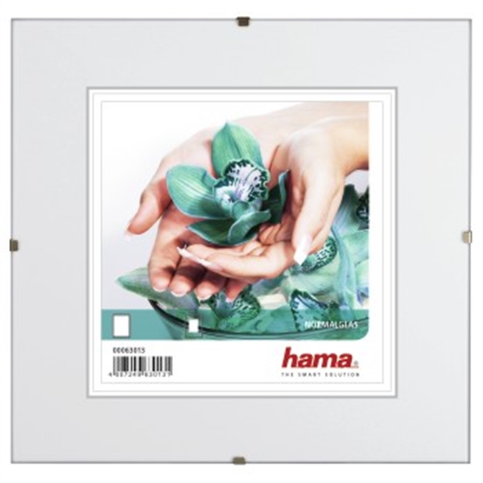 Picture of Clip-Fix Frameless Picture Holder, normal glass, 20 x 20 cm / Frameless Picture Holder