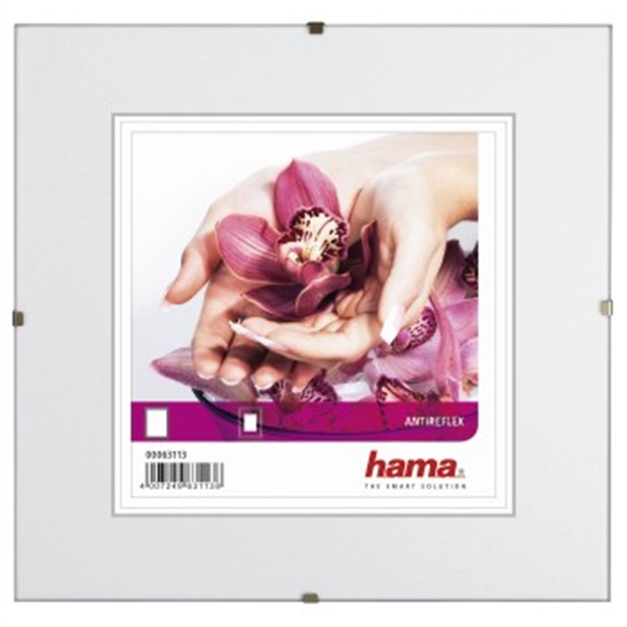 Picture of Clip-Fix Frameless Picture Holder, anti-reflective glass, 20 x 20 cm / Frameless Picture Holder