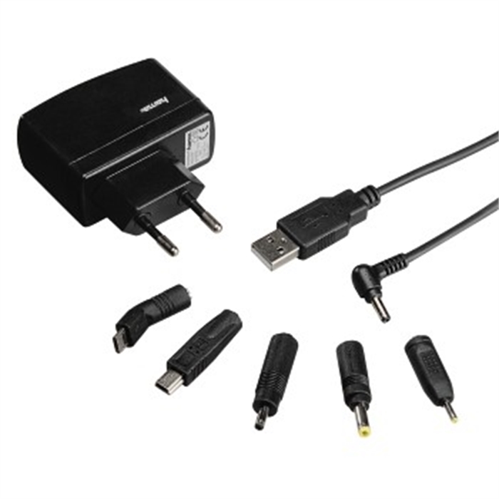 Image de Jeu de chargeurs secteur USB 1A, 7 connecteurs / Kit chargeur de voyage