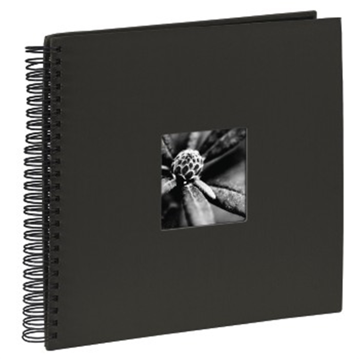 Picture of Fine Art Spiralbound Album, 36 x 32 cm, 50 black pages, black / Spiralbound Album