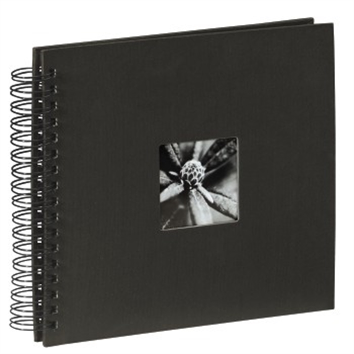 Picture of Fine Art Spiralbound Album, 28 x 24 cm, 50 black pages, black / Spiralbound Album