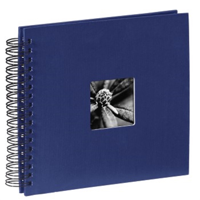 Picture of Fine Art Spiralbound Album, 28 x 24 cm, 50 black pages, blue / Spiralbound Album