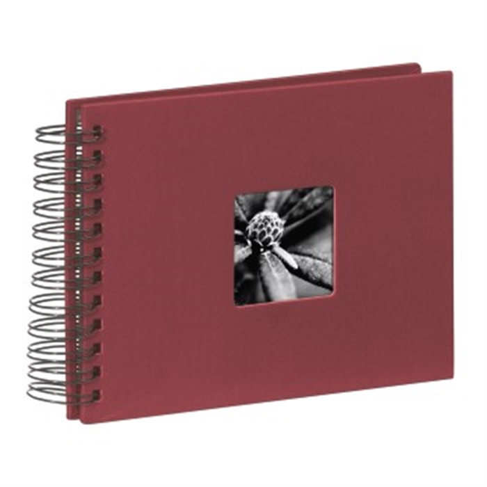 Picture of HAMA 642745020 - Spiral album Fine Art, 24x17 cm, 50 black pages, Burgundy