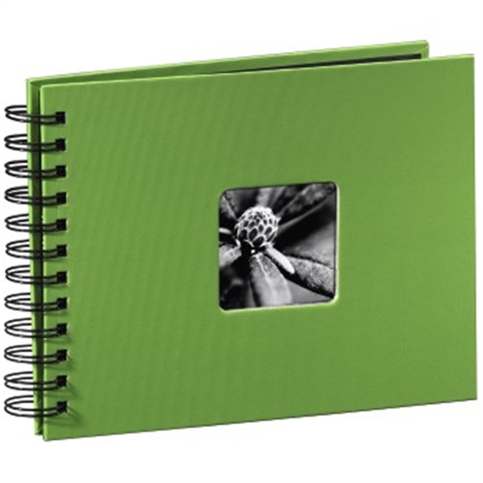 Picture of HAMA 642745011 - Spiral album Fine Art, 24x17 cm, 50 black pages, Apple green