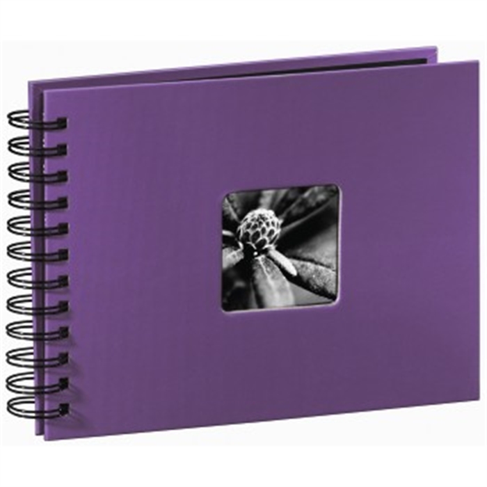 Picture of HAMA 642745029 - Spiral album Fine Art, 24x17 cm, 50 black pages, Purple