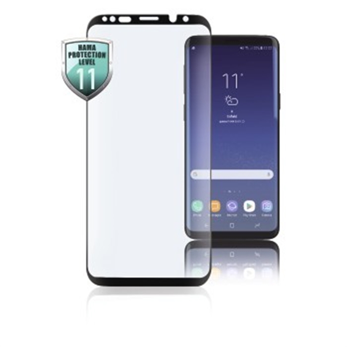 Picture of 3D Full-Screen Protective Glass for Samsung Galaxy S9, black / Glass Screen Protector