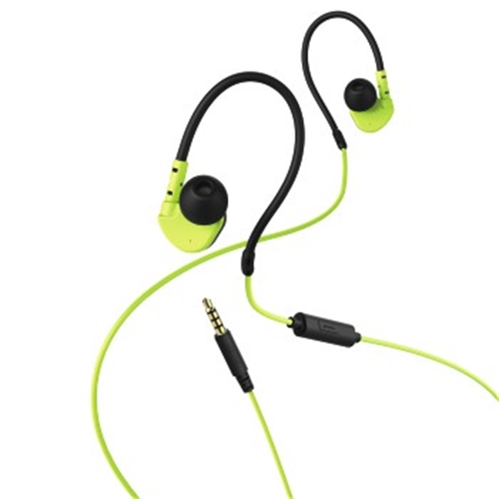 Picture of Active In-Ear Stereo Headset, black/green / Headset