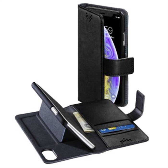 Picture of Stand-Up booklet for Apple iPhone X/Xs, black / Smartphone Booklet Case