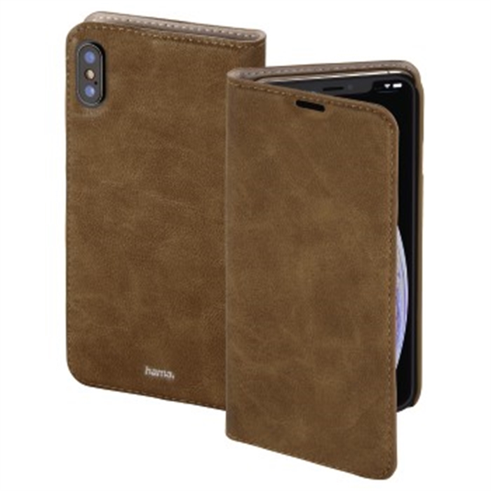 Picture of Guard Case booklet for Apple iPhone Xs Max, brown / Smartphone Booklet Case