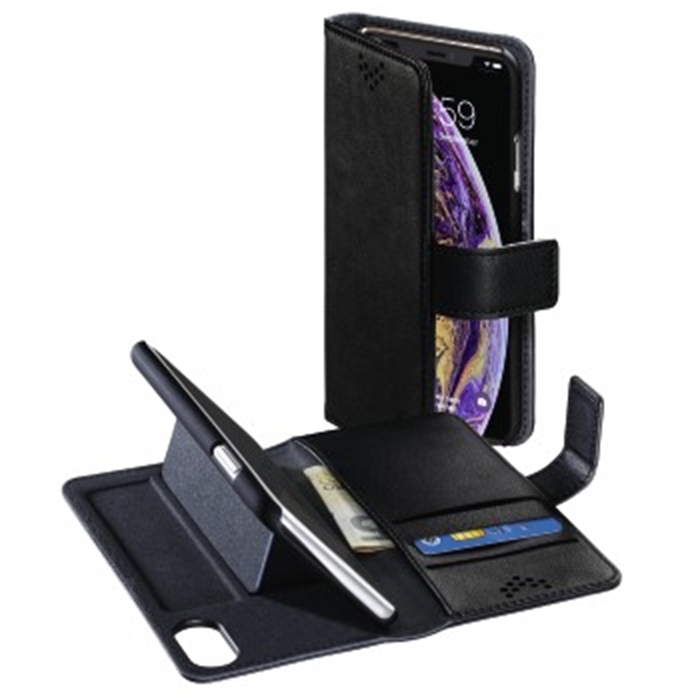 Picture of Stand-Up booklet for Apple iPhone Xs Max, black / Smartphone Booklet Case