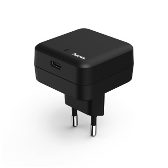 Picture of Charger, USB Type-C port, power delivery (PD), 3A, black / USB Charging Adapter