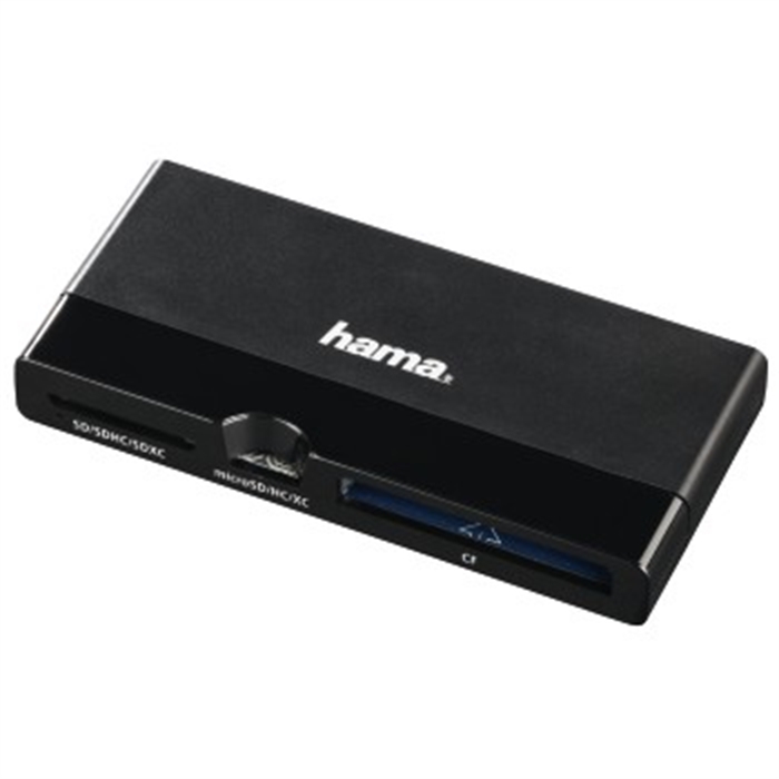 Image de Lecteur multi-cartes USB 3.0, SD-UHS-II/microSD UHS-II/CF, noir / Lecteur de cartes