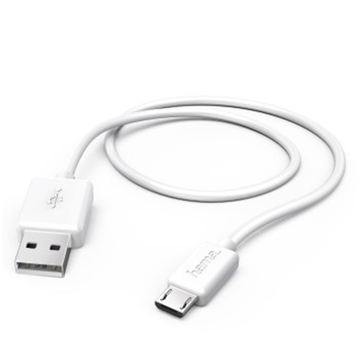 Picture of USB Cable for Tablets, Micro-USB, 1.5 m, white / USB Cable