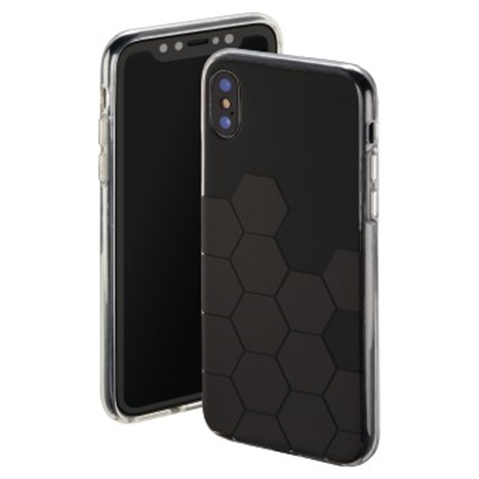 Picture of Hexagon Cover for Apple iPhone X, black / Smartphone-Cover