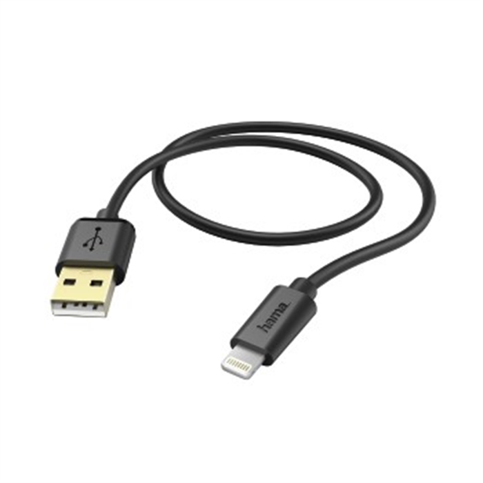 Picture of Charging/Data Cable, Lightning, 1.5 m, black / USB Cable