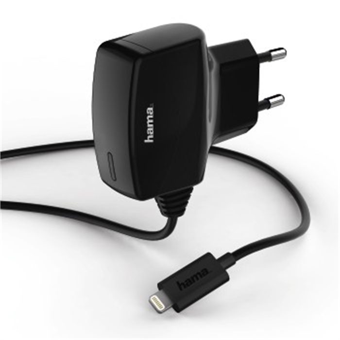 Picture of Charger, Lightning, 1 A, black / Travel Charger