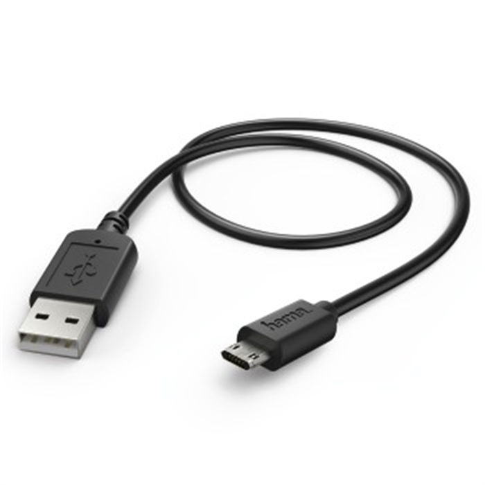 Picture of Charging/Data Cable, Micro-USB, torsion-resistant, black / USB Cable