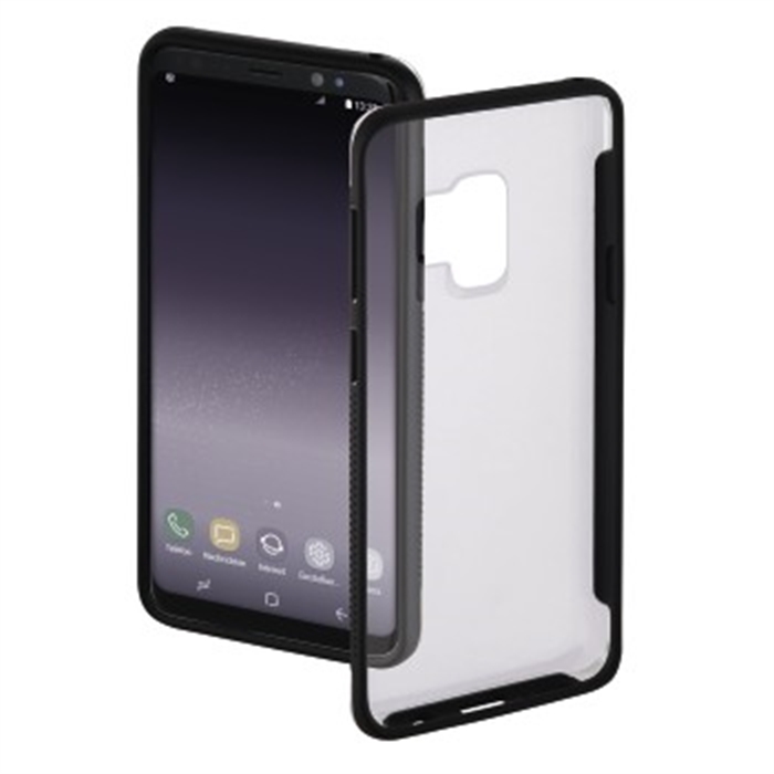 Picture of Frame Cover for Samsung Galaxy S9, transparent/black / Smartphone-Cover