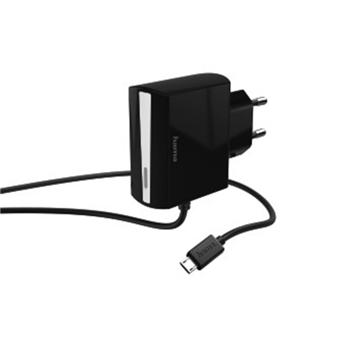 Picture of Charger, micro USB, 1.2 A, black / Travel Charger