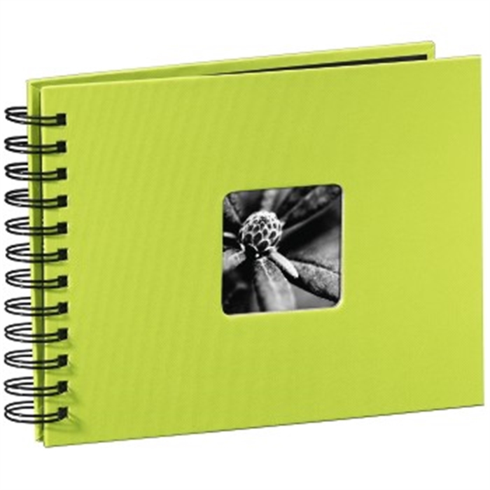 Picture of Fine Art Spiral Bound Album, 24 x 17 cm, 50 black pages, kiwi / Spiralbound Album