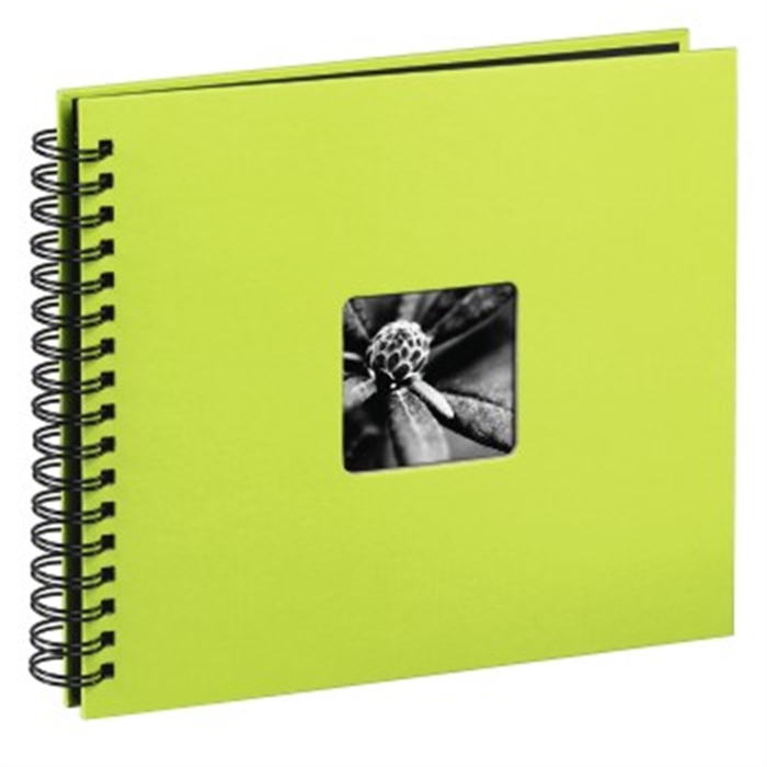 Picture of Fine Art Spiral Bound Album, 28 x 24 cm, 50 black pages, kiwi / Spiralbound Album