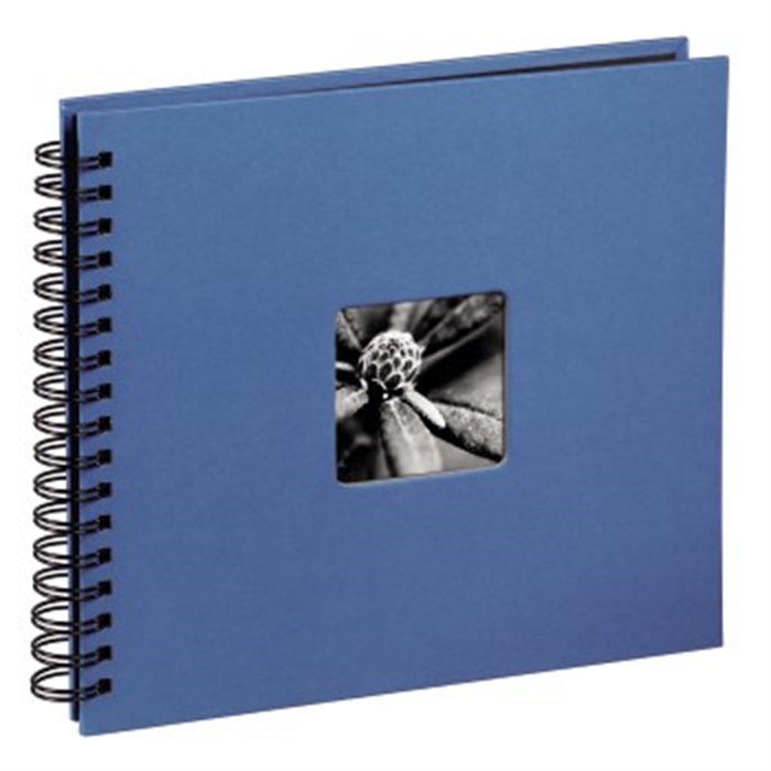 Picture of Fine Art Spiral Bound Album, 28 x 24 cm, 50 black pages, azure / Spiralbound Album