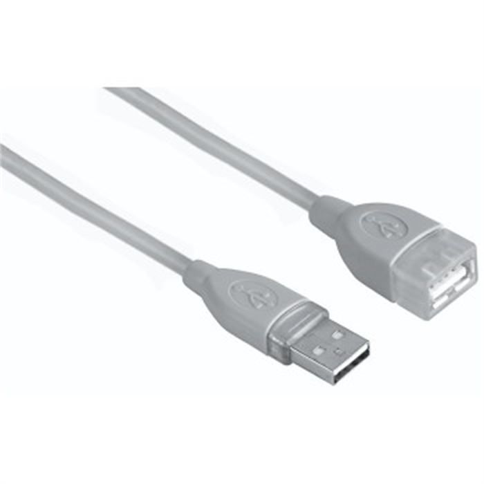 Picture of USB 2.0 Extension Cable, shielded, grey, 3.00 m / USB Cable