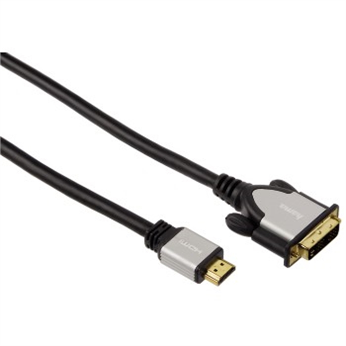 Image de Câble HDMI™/DVI-D, fiche HDMI™ mâle - fiche DVI-D mâle, 1,80 m / Câble HDMI DVI