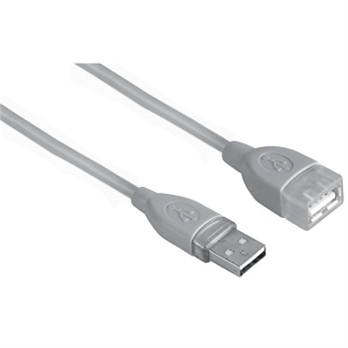 Picture of USB 2.0 Extension Cable, shielded, grey, 5.00 m / USB Cable