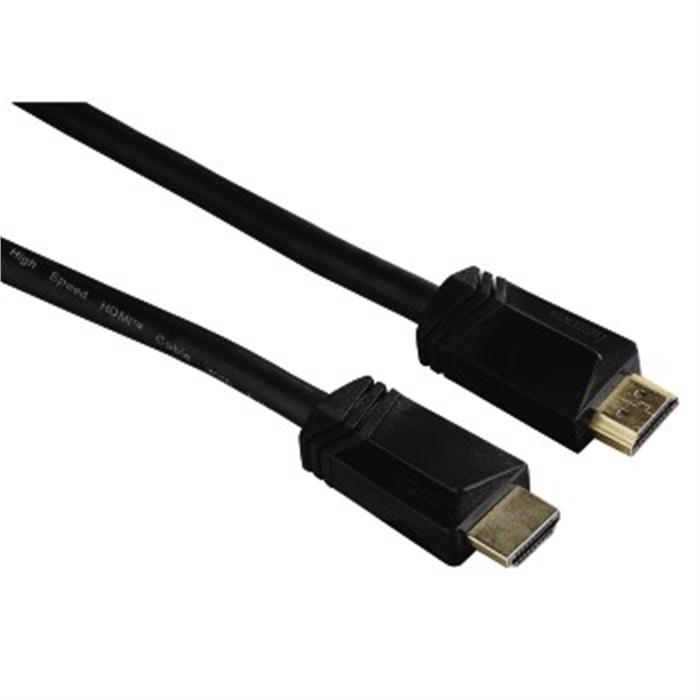 Image de Câble HDMI™haute vitesse, HDMI mâle/mâle, Ethernet, Plaqué or, Noir, 10,00m