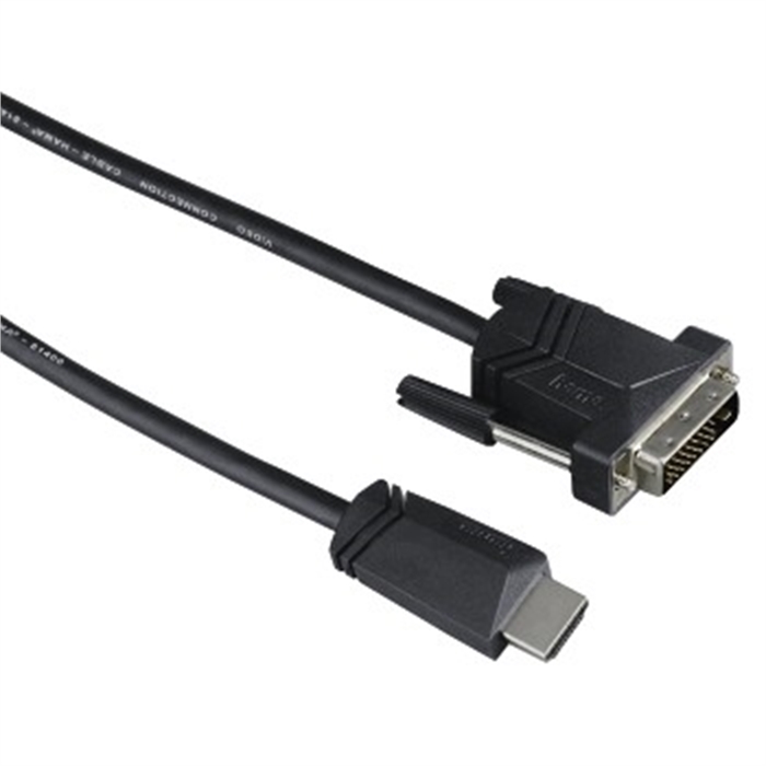 Image de Câble HDMI™ mâle - DVI/D mâle, 1,5m, Noir / Câble HDMI DVI