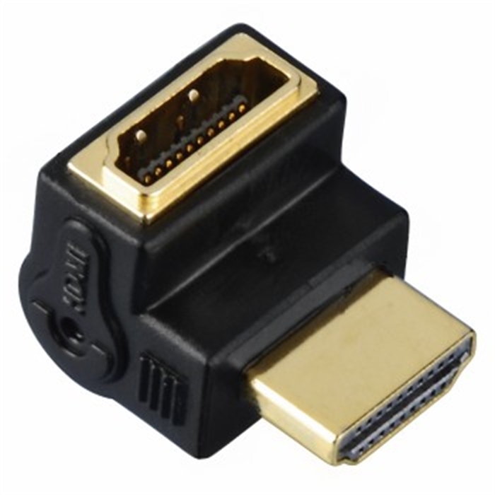 Image de Adaptateur coudé HDMI™ haute vitesse, HDMI mâle - HDMI femelle, 90° / Adaptateur HDMI coudé