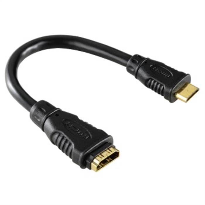 Image de Adaptateur HDMI A femelle - HDMI C (Mini) mâle, Plaqué or / Adaptateurs HDMI™ femelle