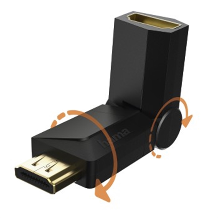 Image de Adaptateur HDMI™, fiche mâle - connecteur femelle, rotation / Adaptateurs HDMI™ femelle