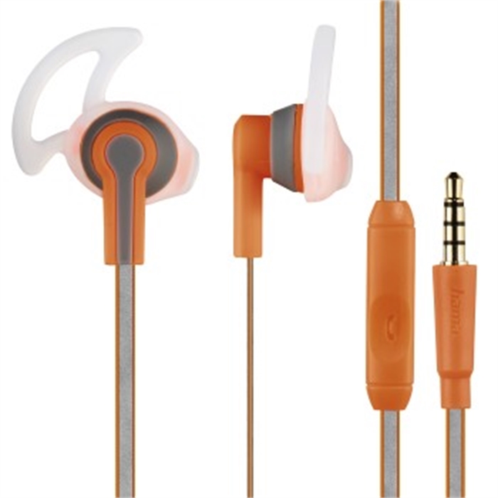 Picture of Reflective Stereo Earphones, orange / Headset