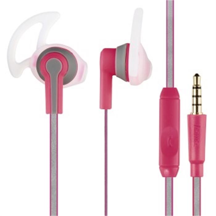 Picture of Reflective Stereo Earphones, pink / Headset