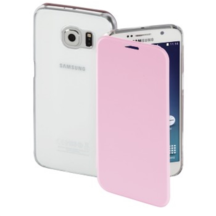 Picture of Clear Booklet Case for Samsung Galaxy S6, rose / Smartphone Booklet Case