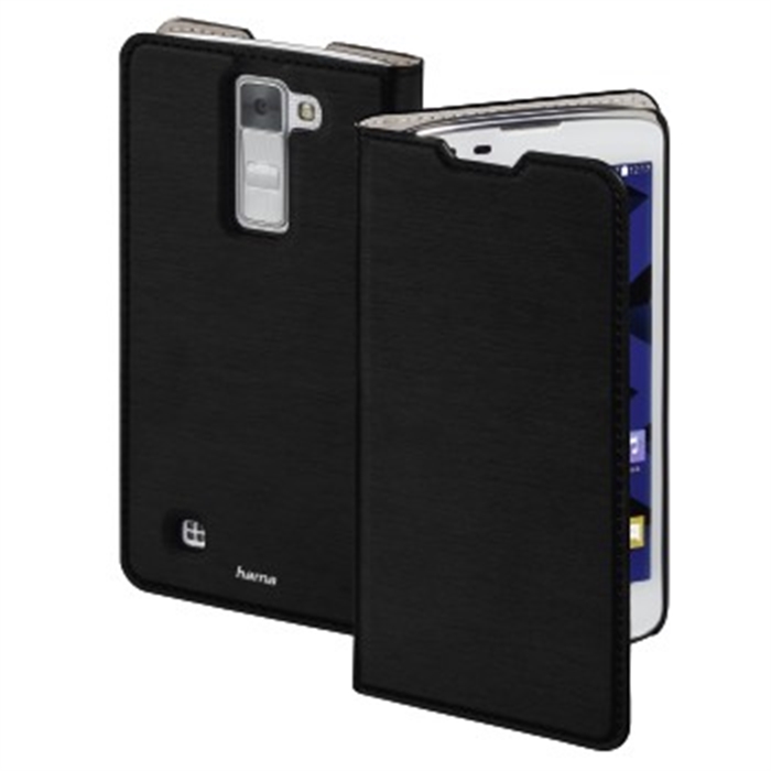 Picture of Slim Booklet Case for LG K8 (LTE), black / Smartphone Booklet Case