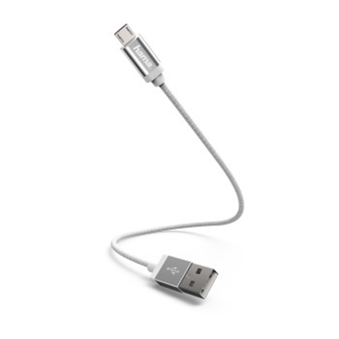 Picture of Charging/Sync Cable, Micro-USB, 0.2 m, white / USB Cable