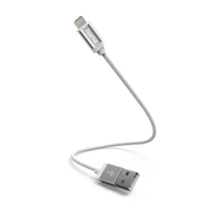 Picture of Charging/Data Cable, Lightning, 0.2 m, white / USB Cable